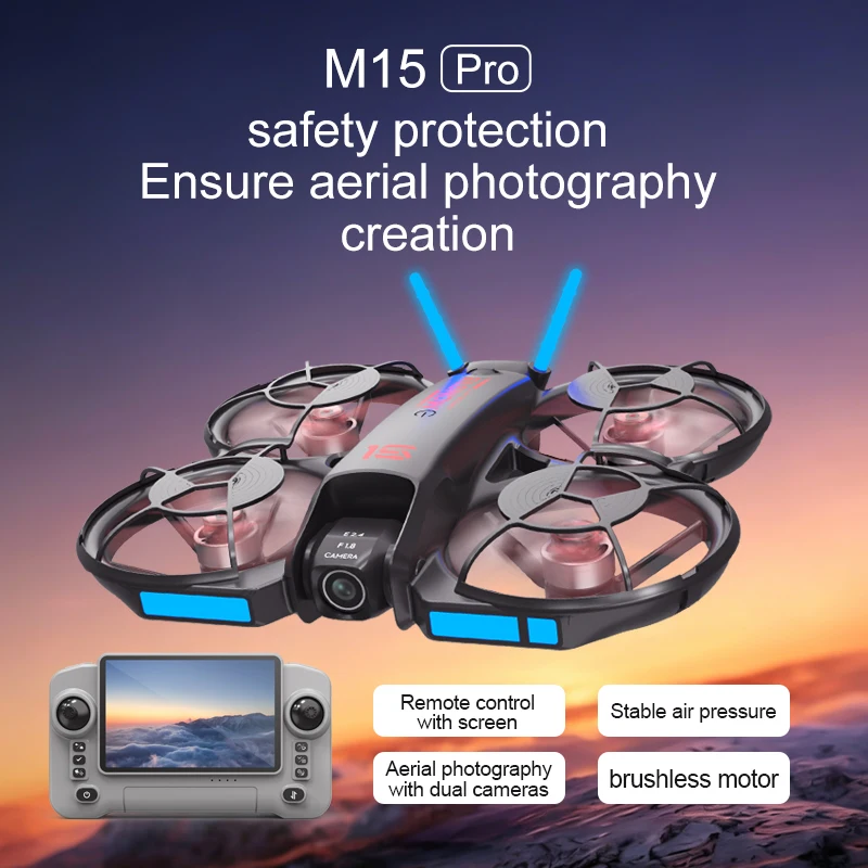 2026 New M15 FPV Drone with Sc - Rc Helicopter Case ulasan dan harga