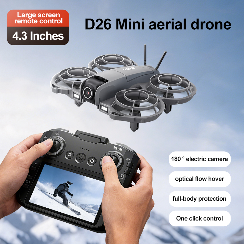 D26 Drone 4K Aerial HD 180° Ca - Rc Helicopter Case ulasan dan harga