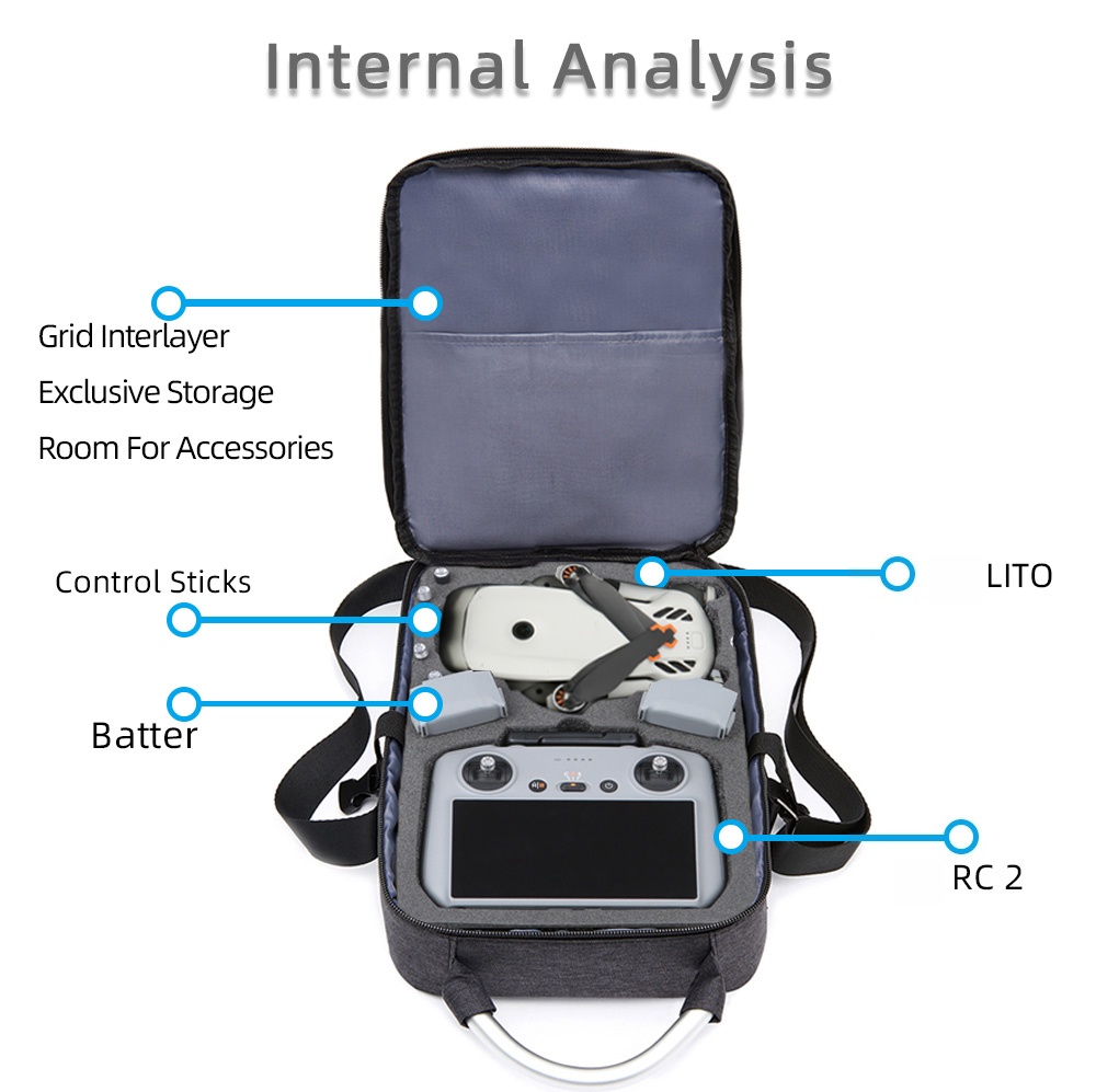 For DJI Lito X1 Organizer Bag  - Rc Helicopter Bag ulasan dan harga